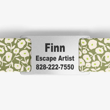 closeup of nameplate personalization